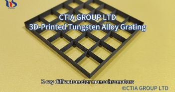 Images of tungsten alloy gratings