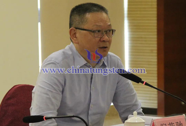 中國鎢業(yè)協(xié)會駐會副會長、主席團主席倪瑩馳